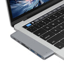 Dual Type-C Hub 2 Ports USB 3.0 TF Card Reader Adapter for MacBook Pro 2016 2017
