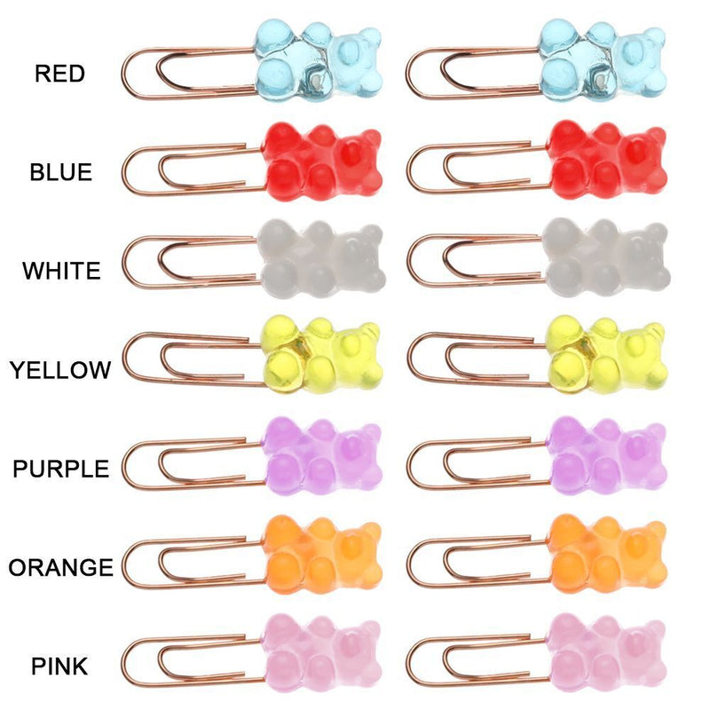 Stationery School Cartoon Bookmark Binder Organizer Paper Clips Clip Holder