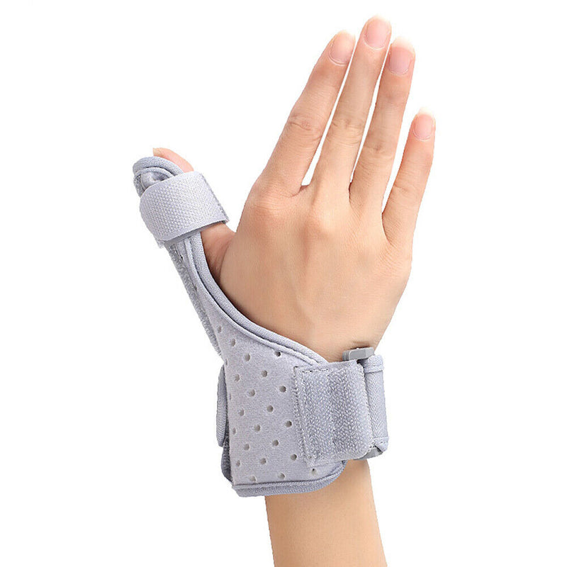Thumb Splint Stabilizer with Wrist Support Carpal Adjustable Brace (Gray) Newly