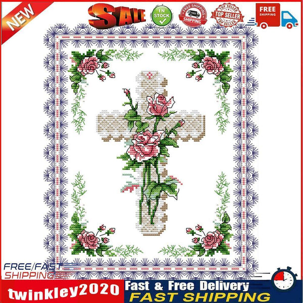 14CT Stamped Cross Stitch Kit DIY Magic Print Needlework Embroidery (J041) Newly