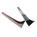 2pcs Car Rear Window Side Spoiler for Skoda Kodiaq 2016-2020 (Bright Black)