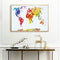 DIY Hand Painted World Map Canvas Oil Painting Kit Drawing By Numbers Ornamen