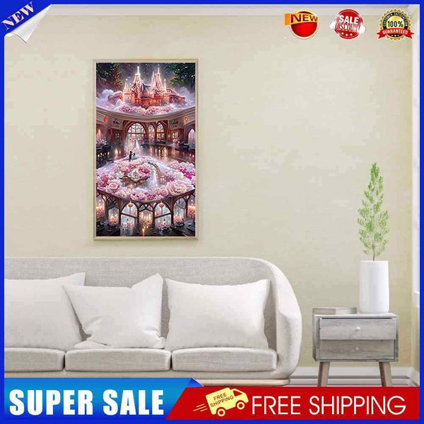 #A Rose Manor DIY Diamond Painting Rhinestone Full Round Drill for Room Decorati