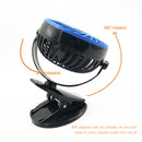 Clip on Mini Desk Fan Portable Rechargeable USB Powered Personal Cooling