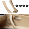 2pcs Right Side Inner Front Door Panel Pull Trim+Cover for  E90 E91 (Beige)