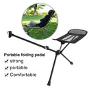Aluminum Outdoor Folding Chair Footrest Portable Recliner Lazy Foot Leg Stool