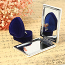 Anello Gioielli Argento Sterling 925 1CT Zaffiro Blu e Topazio Bianco Taglia 7 UC1