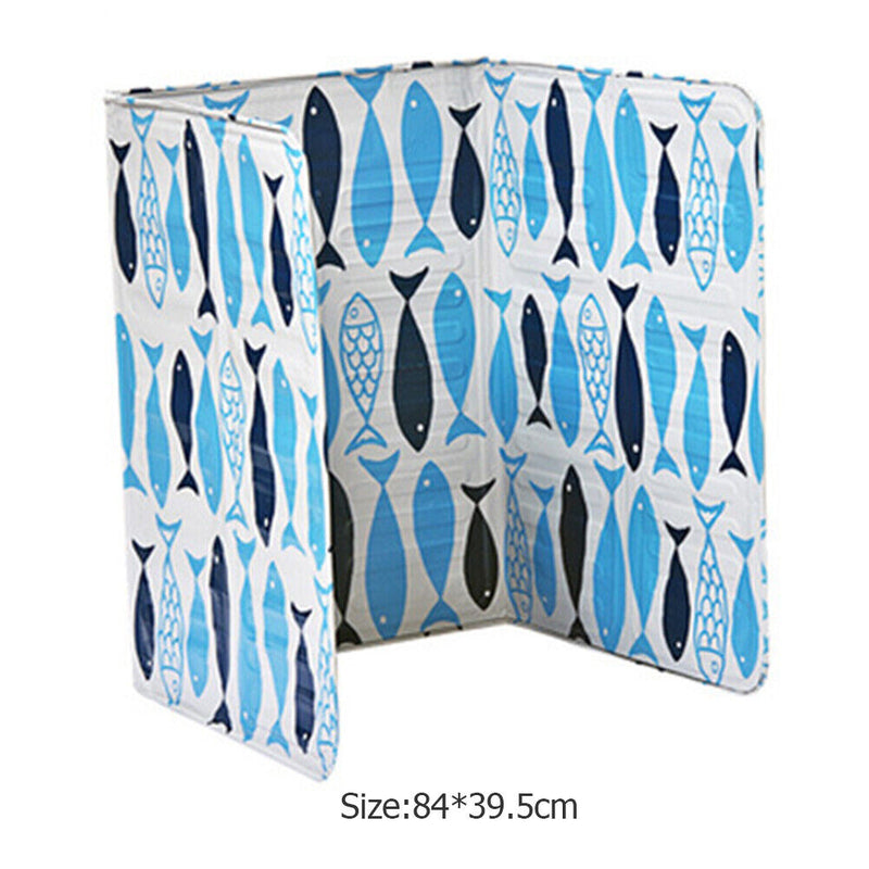 Kitchen Oil Splatter Aluminium Foil Gas Stove Foldable Baffle Plate (B)