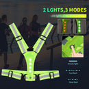 Running Vest - LED Elastic Safety Reflective Belt Straps Fits Outdoor Clothing