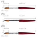 Handle Acrylic Nail Art Brush Sable Hair Nail Painting Brush Flower Drawing Pen