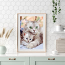 5D DIY Diamond Painting Cross Stitch Hugging Cat Embroidery Craft Needlework Set