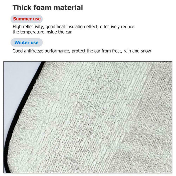 Windscreen Cover Car Window Screen Frost Dust Protector Aluminium Heavy W3Z3