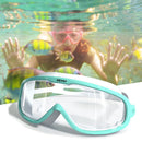 Swimming Glasses Waterproof Anti-fog Adults Diving Goggles (Clear Green)