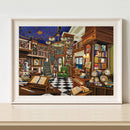 Cozy Study Room Canvas Paint By Numbers Oil Hand Painted Kit Home Wall Art