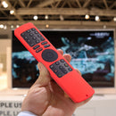 TV Stick Silicone Case Cover with Lanyard Remote Controller Protector (Red)