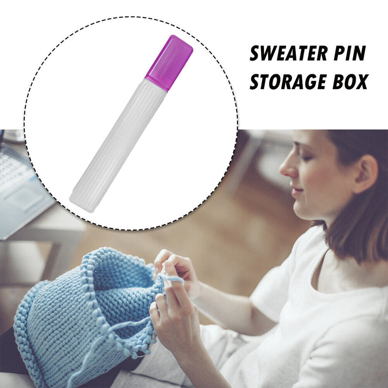 Plastic Knitting Needle Storage Organizer Sweater Sewing Needle Storage Tub