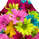 Flowers Printed Kitchen Aprons Waterproof Linen Oil-proof Apron (68x55cm)