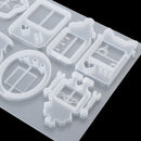 Key Ring Hanging Pendant Silicone Mould Keychain Mold Quicksand Shaker Mold