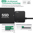 SATA to USB 3.0 Adapter Cable for 3.5/2.5 Inch SSD HDD Hard Drive Disk`