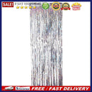2M Metallic Foil Curtain Wedding Backdrop Birthday Decor (Multicolor)