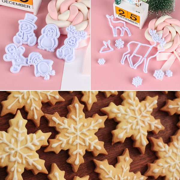 Xmas Elk Cookies Cutter Baking Mould Cake Decorating Christmas Biscuit Mold