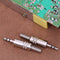 2pcs 3.5mm 1/8in Stereo Male Audio TRS Plated Jack Plug Adapter Connectors Newly