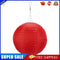 8 inch LED Round Solar Lantern Waterproof Pendant for Garden Decor (Red)