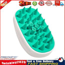 Silicone Head Body Scalp Massage Brush Hair Washing Clean Combs (White) Newly