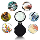 5X Letter Mini Pocket Magnifier Monocle Foldable Reading Magnifying Glass