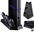 PS4 Cooling Station Vertical Stand with 2 Controller Charging Dock PlayStat