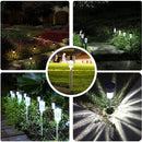 10pcs LED Solar Light Mini Steel Tube Lawn Stake Lamp Garden Decor (White) Newly