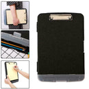 Clipboard Storage Case Box Plastic Folder Document Z4K7 Office Compartment X0W4