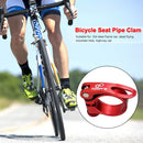 Bike Seat Tube Clip Quick Release MTB Bicycle Seatpost Clamp (Red 34.9mm) Newly