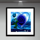 Blue Rose Heart 5D Diamond Painting Embroidery DIY Cross Stitch Home Decor Newly