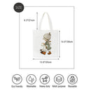 The girl raised her glass Printed Canvas Tote Bag (35*38cm)