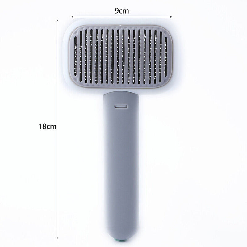 Pet Dog Cat Brush Needle Comb Hair Shedding Grooming Hair Remover (Grey)