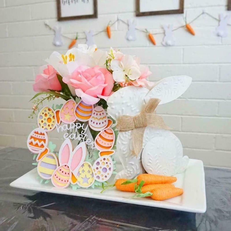2022 Easter Bunny Garland Home Garden Door Wall Decor Hanging Easter I9X4