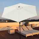 Sunshade Umbrella Cover Outdoor Garden UV Sun Cloth (White 3 meter 6 bone) Newly