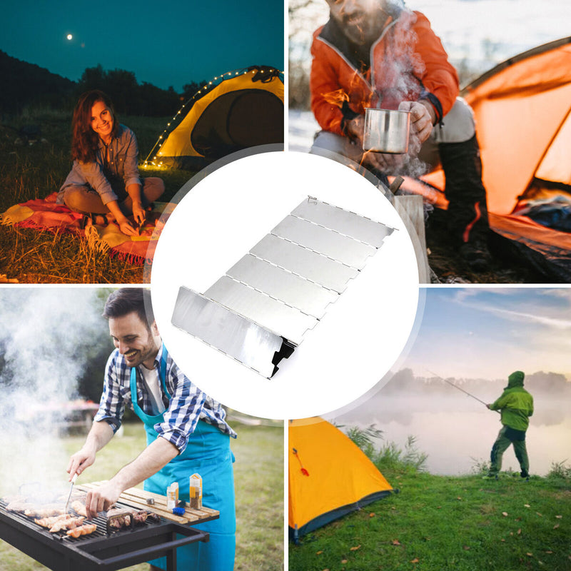 8 Plates Cooking Wind Shield Camping Equipment 8p Windshield Outdoor Access