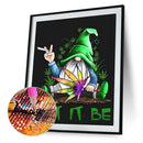 5D DIY Diamond Painting Kits Full Round Drill Green Gnome Mosaic Picture Cr