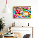 Coffee Donut Rhinestone Diamond Painting 5D Full Round Drill DIY Cartoon Artwork