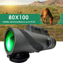 80x100 Binoculars BAK4 Prism Portable Camping Tripod Telescope for Camping Newly