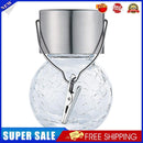 5pcs LED Solar Lamp Cracked Glass Ball Hanging Light Waterproof Decor(A)