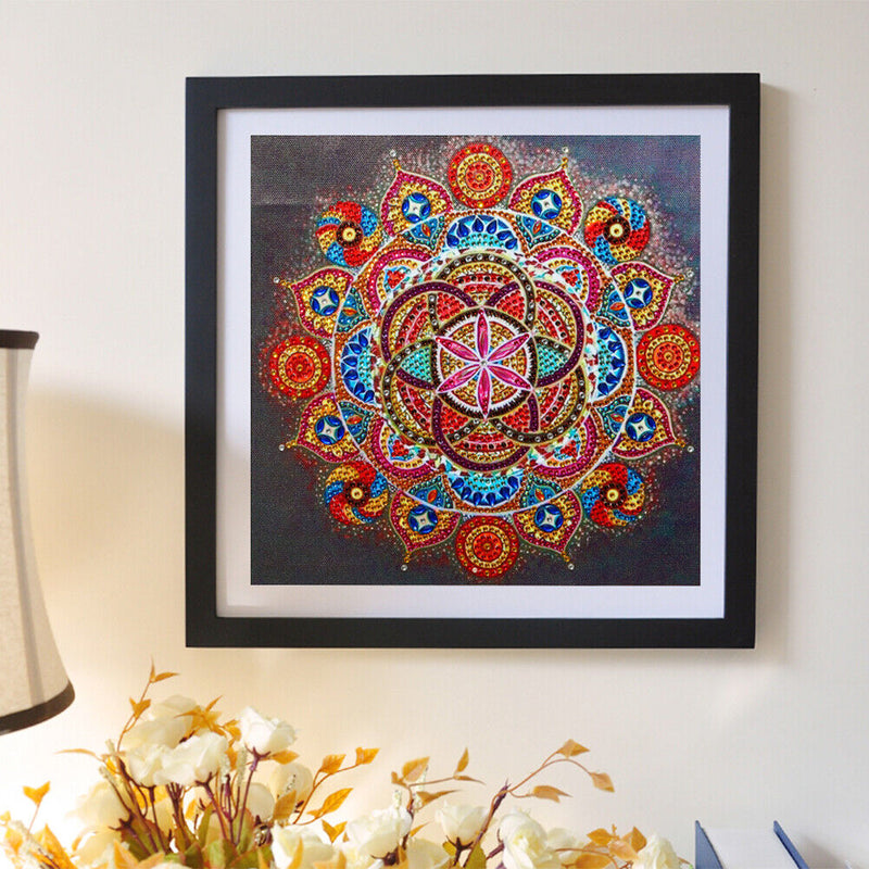 5D DIY Partial Special Shaped Drill Diamond Painting Mandala Decor (YK184) Newly