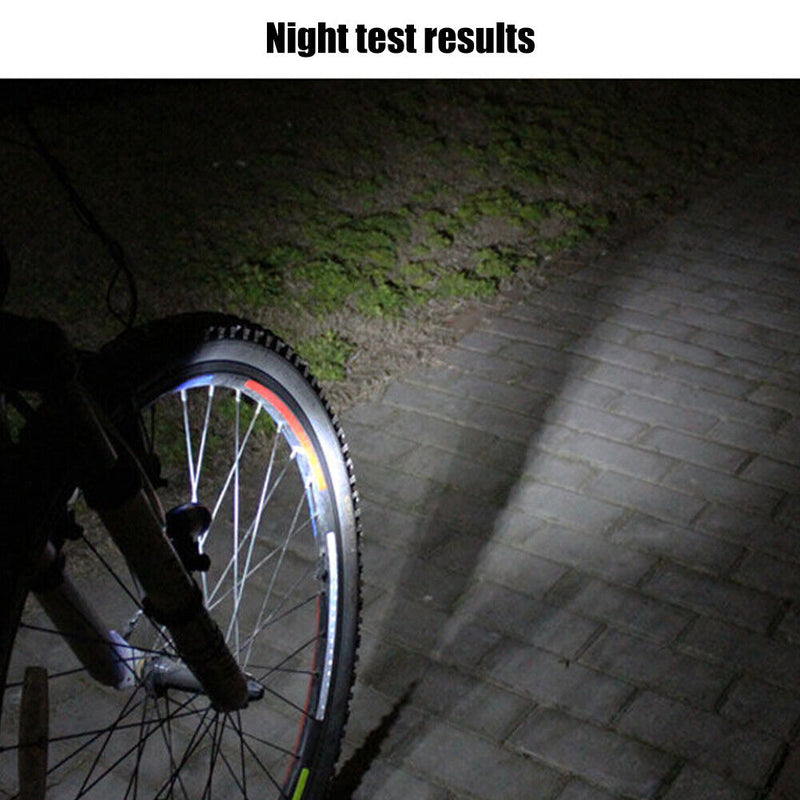Bicycle Front Head Light 6LED MTB Fork Handlebar Safety Night Lamp (Yellow)