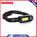 Head Lamp Flashlight, COB LED Headlight USB Rechargeable Flashlam
