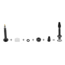 2pcs MTB Road Bike Ready F/V Tubeless Tire Valve for Carbon Rim (Black)