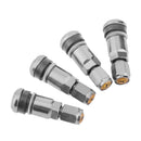 4pcs Car Tubeless Tyre Valve Stems Aluminum Tire Air Valve Stems (Grey) Newly