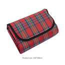 Picnic Blanket Mat Waterproof Outdoor Camp Travel Beach Plaid Rug (Red) Newly