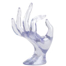Hand Shape Jewelry Display Holder Bracelet Ring Watch Stand Crystal